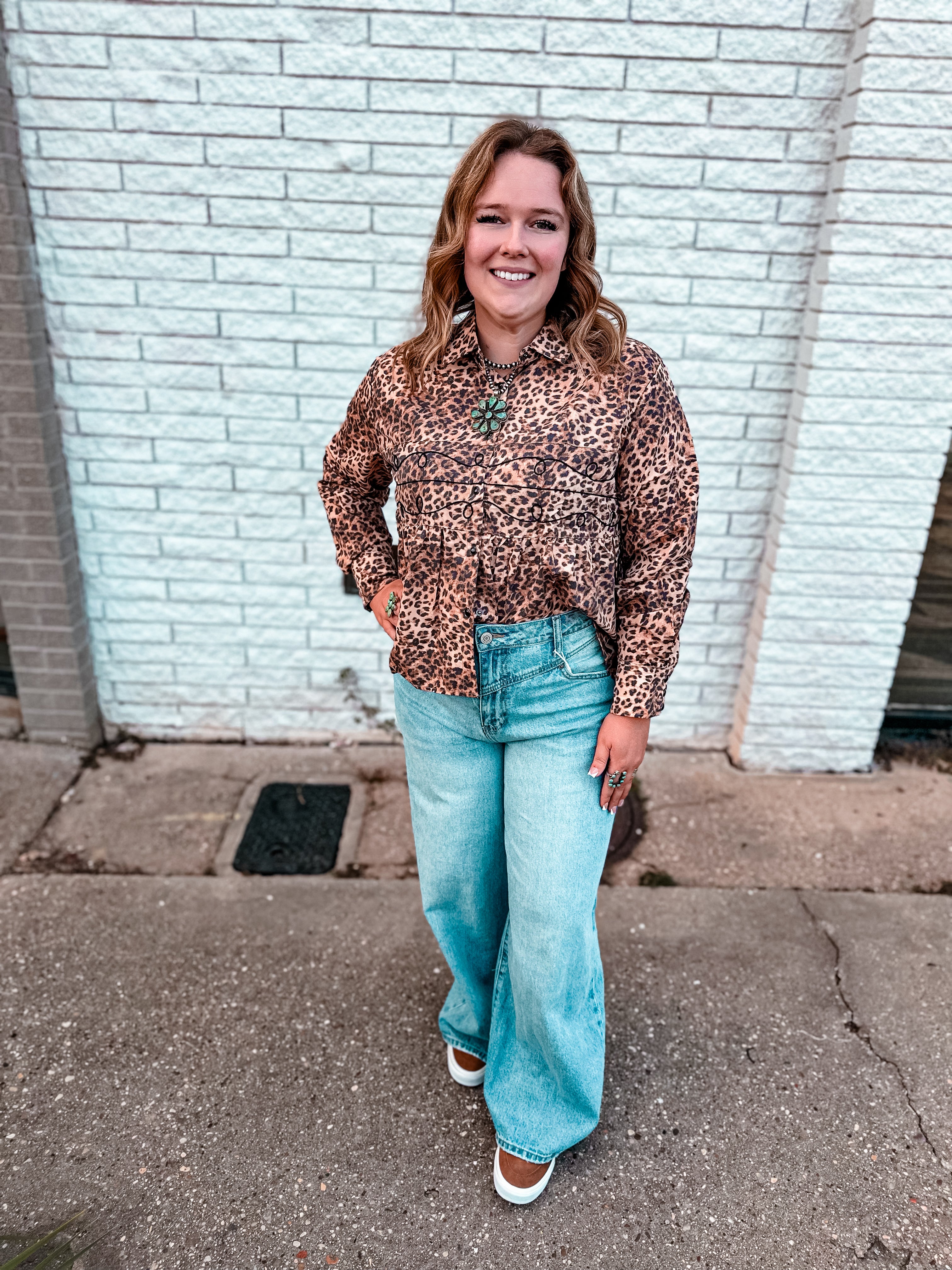 Loopty Lou Leopard Top