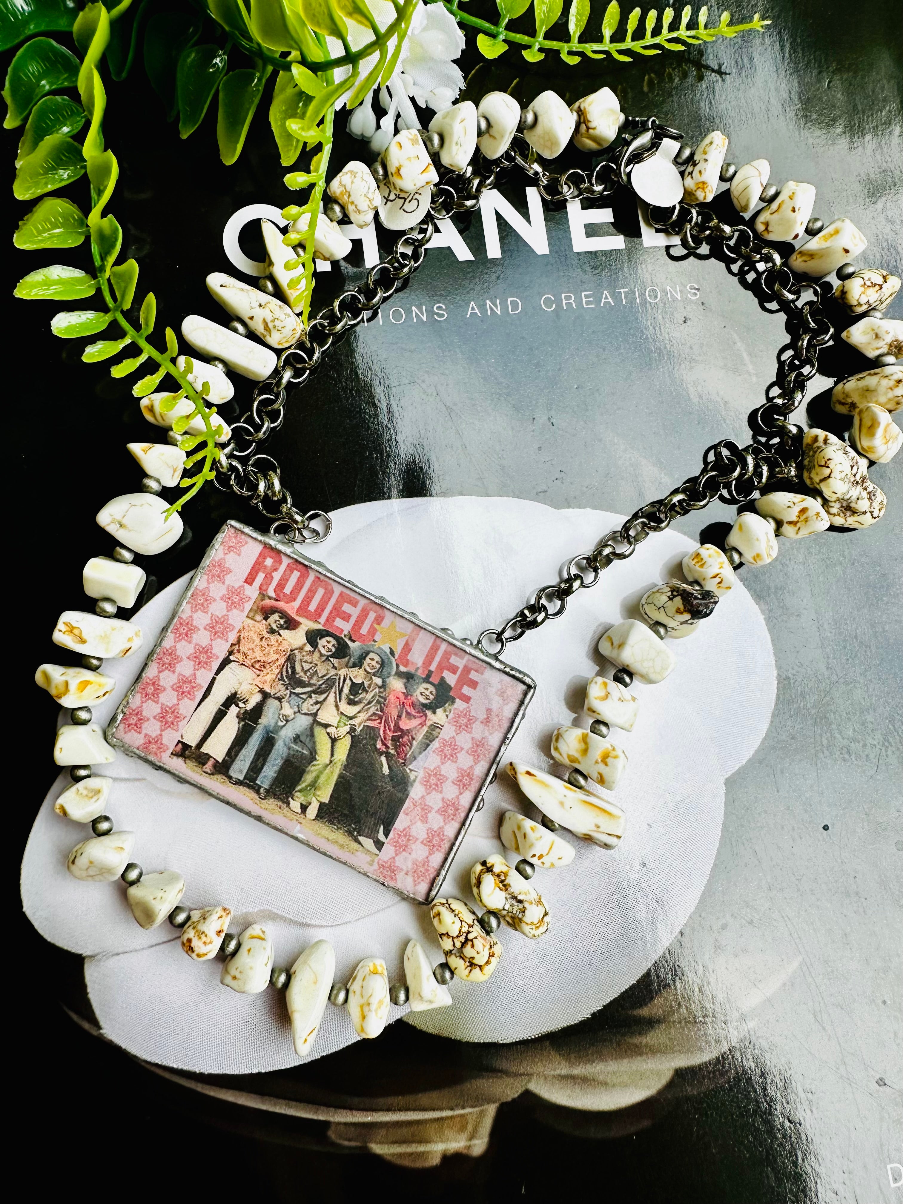 Chunky White Rock Necklace