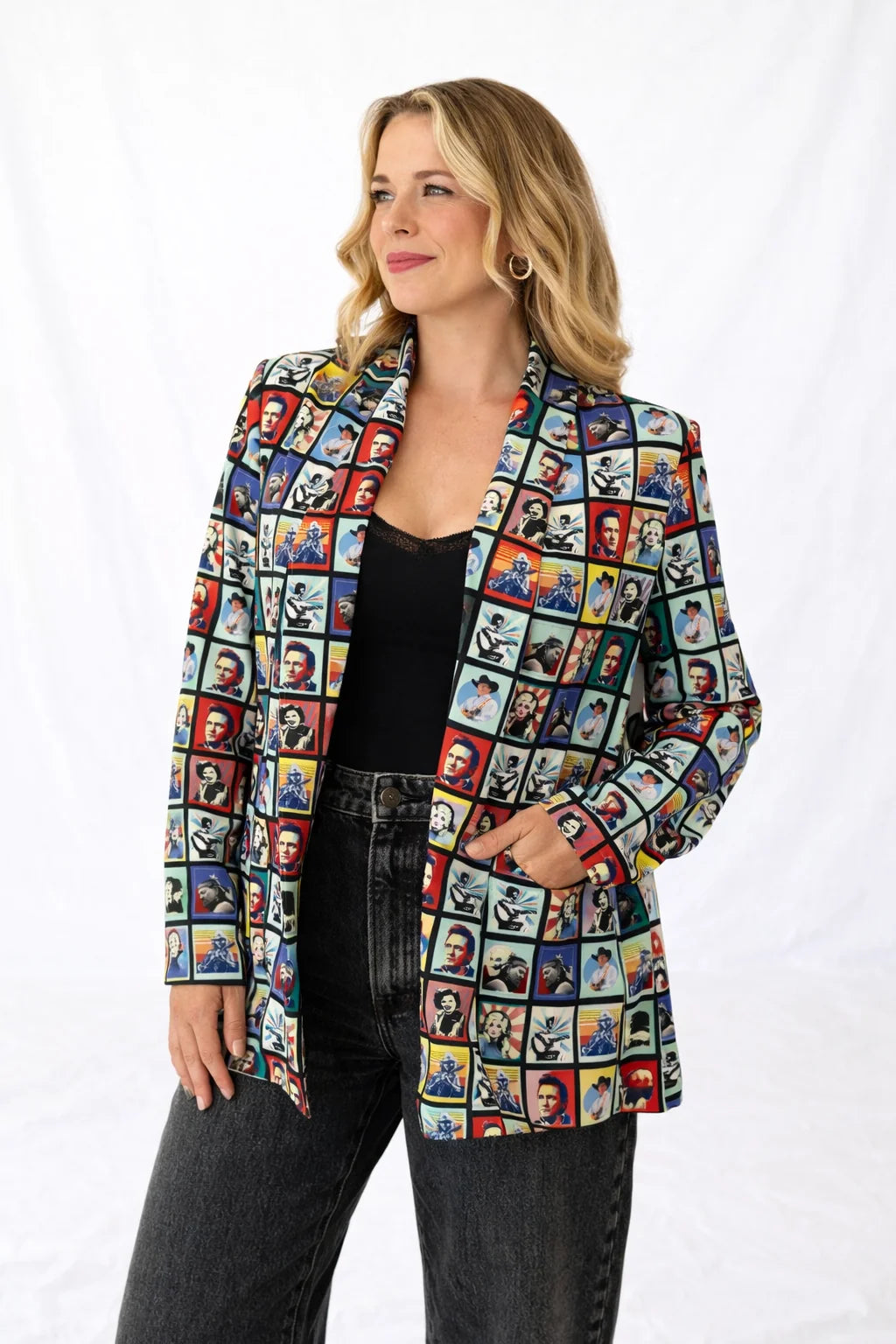 Country Legends Collage Blazer