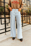 Raylee Raw Hem Trouser Jeans