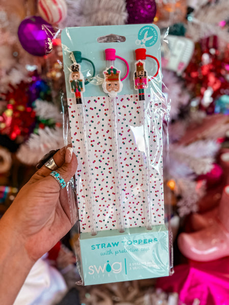 Holiday Straw Toppers