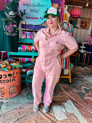 Pink Wrangler Painter Jumpsuit