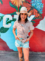 Prissy Puffy Sleeve Tie Top