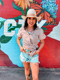 Prissy Puffy Sleeve Tie Top