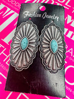 Faux Concho Earrings