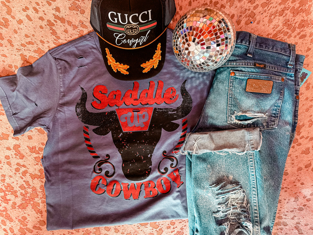 Saddle Up Cowboy Tee