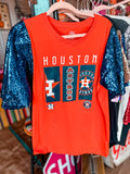 AsTroS SeQuiN SLeEvE TeE