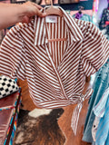 Prissy Puffy Sleeve Tie Top
