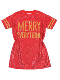 Holiday Sequin Tunic Top