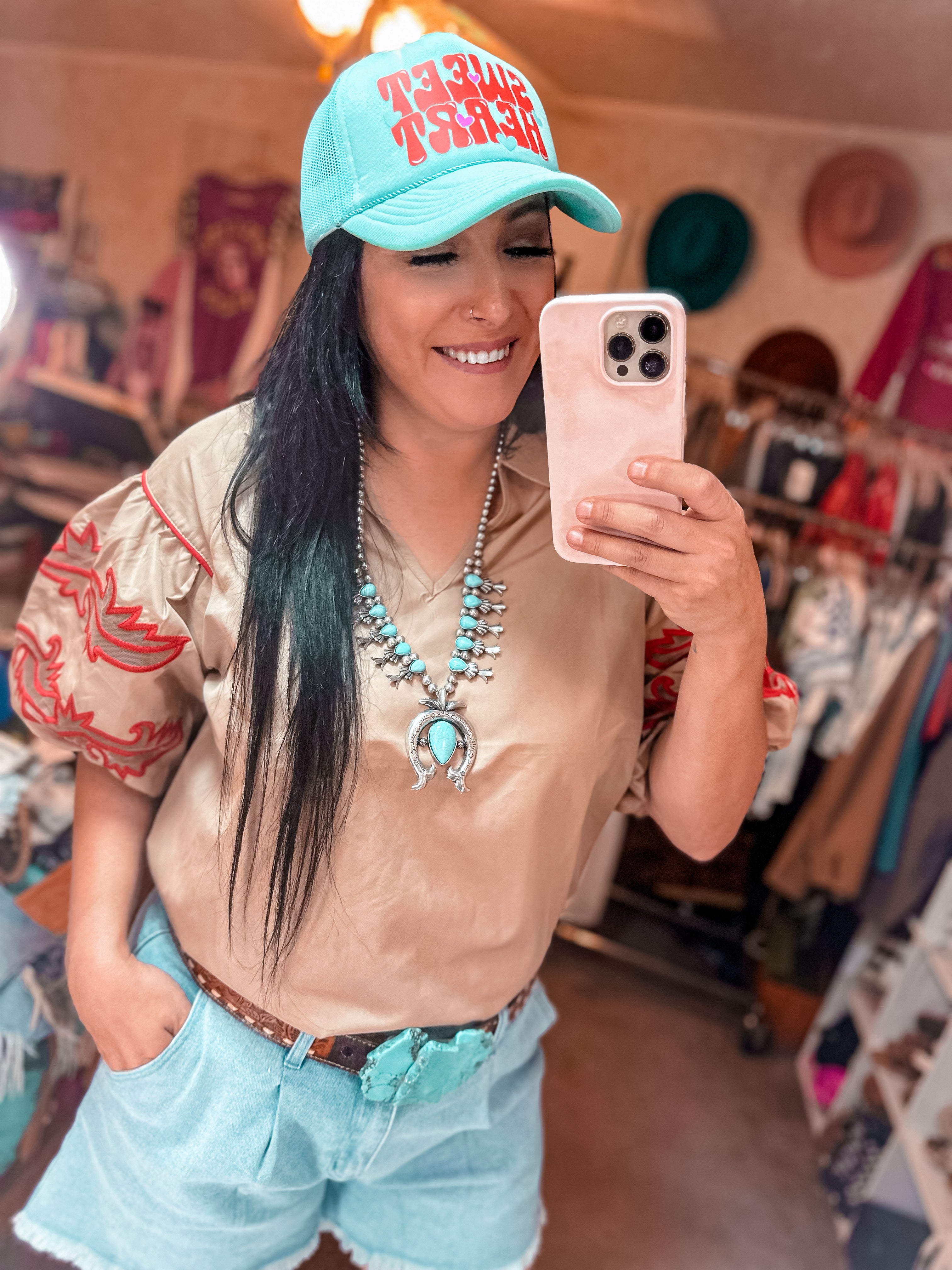 Southwest Stitch Top