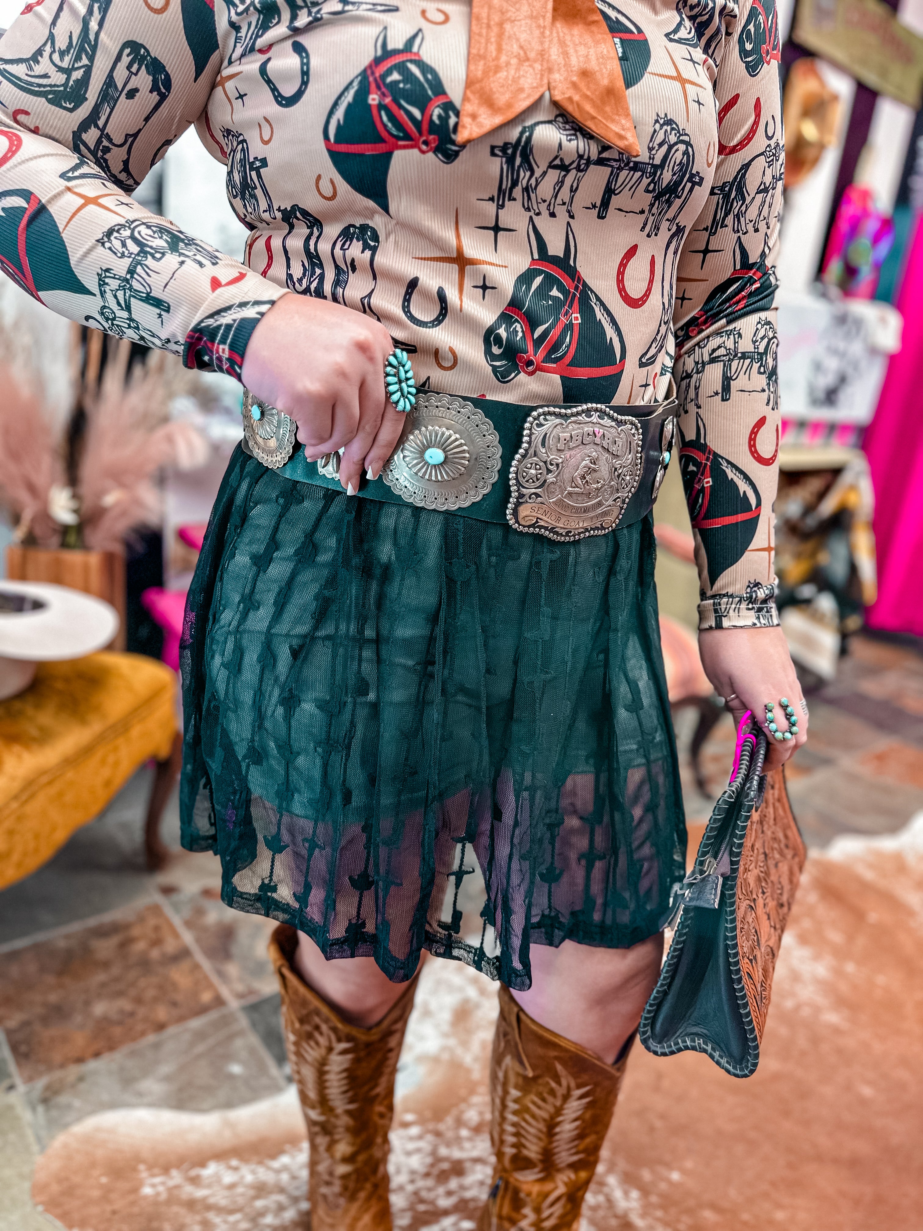 Western Lace Skort