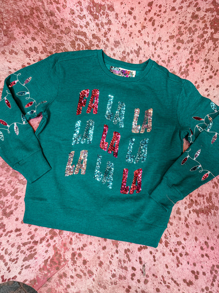 FA LA LA LA LA Sequin Sweatshirt
