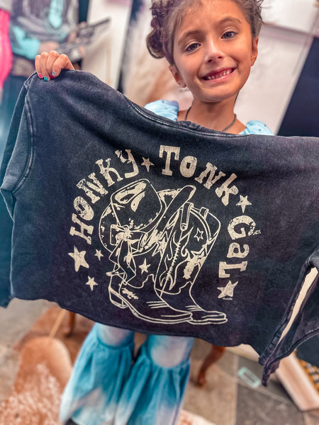Honky Tonk Gal Crop Hoody