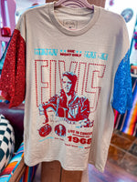 Sequin Sleeve Band Tees