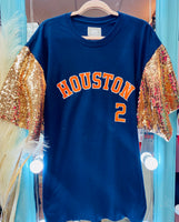 AsTroS SeQuiN SLeEvE TeE