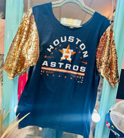 AsTroS SeQuiN SLeEvE TeE