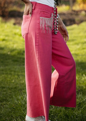 Rally Rhinestone Pink Jeans