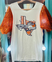 AsTroS SeQuiN SLeEvE TeE