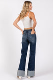 Dark Denim Cuffed Jeans
