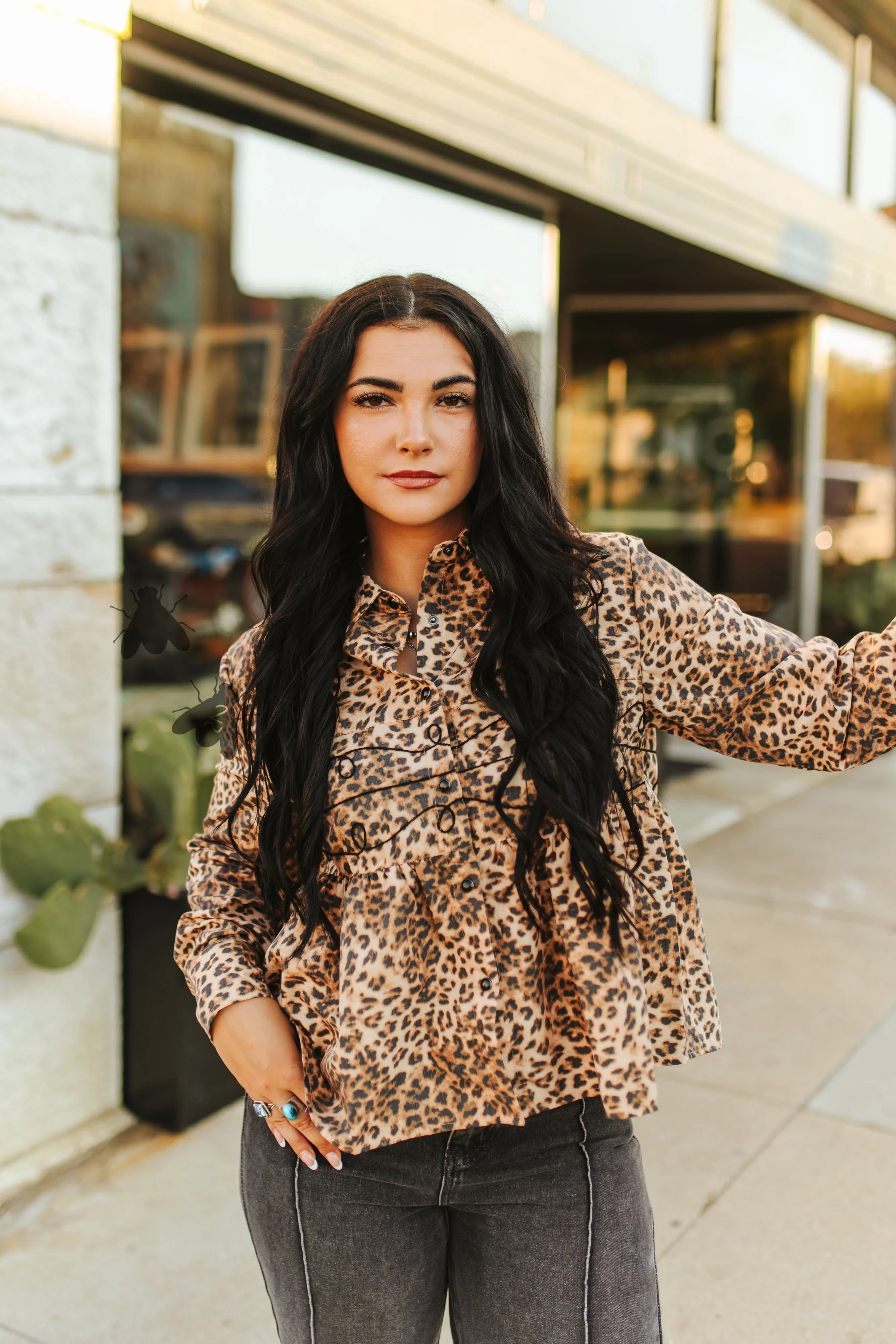 Loopty Lou Leopard Top