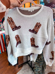 Cowboy Boot Sweater