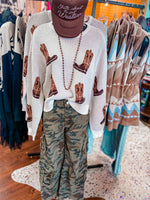 Cowboy Boot Sweater