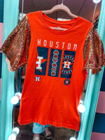 AsTroS SeQuiN SLeEvE TeE