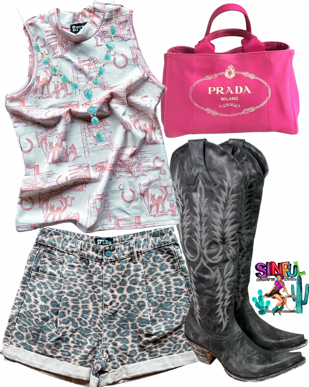 Blush Babe Western Tank