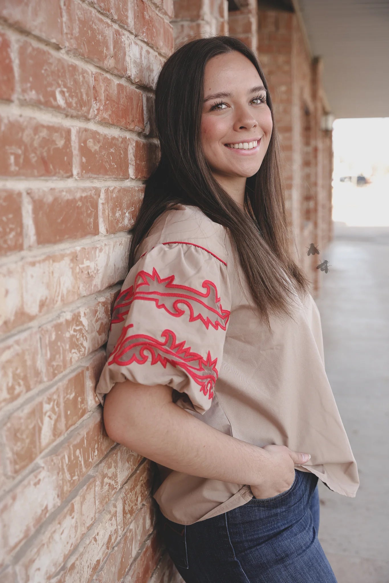 Southwest Stitch Top
