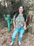 Western Print Short Sleeve Tee