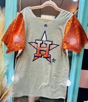 AsTroS SeQuiN SLeEvE TeE