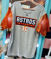 AsTroS SeQuiN SLeEvE TeE