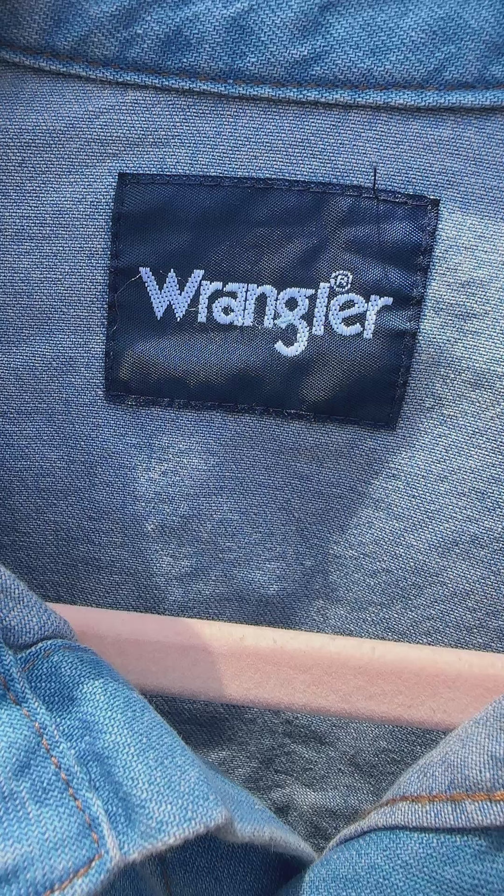 Ruffle Collar Wrangler Up Cycled Top