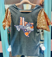 AsTroS SeQuiN SLeEvE TeE