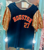 AsTroS SeQuiN SLeEvE TeE