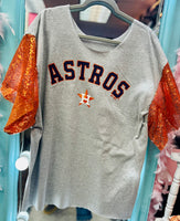 AsTroS SeQuiN SLeEvE TeE