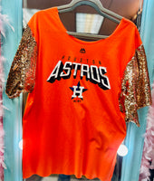 AsTroS SeQuiN SLeEvE TeE