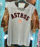 AsTroS SeQuiN SLeEvE TeE